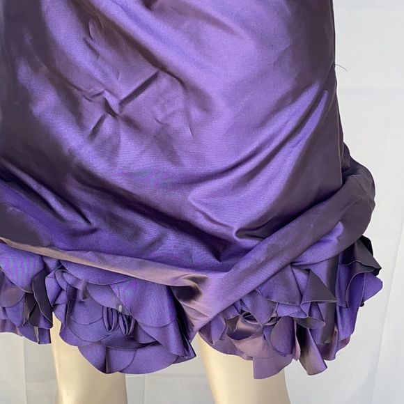 Mari Lee strapless purple prom dress size 3/4 - Picture 6 of 15
